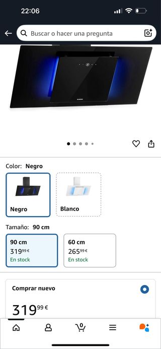 Campana extractora ELEONORA 90