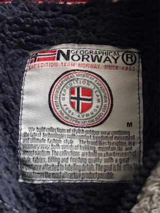 Abrigo Geographical Norway Azul/Gris