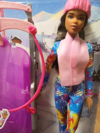 Barbie Nieve y su trineo sin estrenar