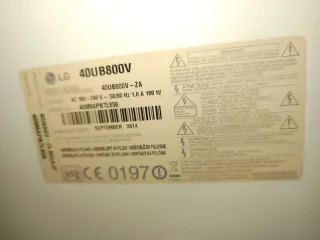 Smart TV LG 40 Modelo 40UB800V-ZA 4K