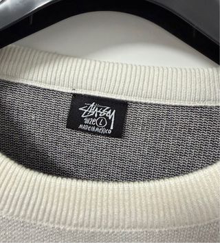Jersey Stussy 8-Ball Gris y Blanco