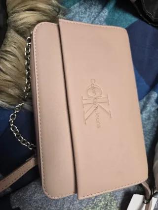 Bolso Calvin Klein Beige/Rosa