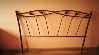 Cabecero forja marrón 135cm