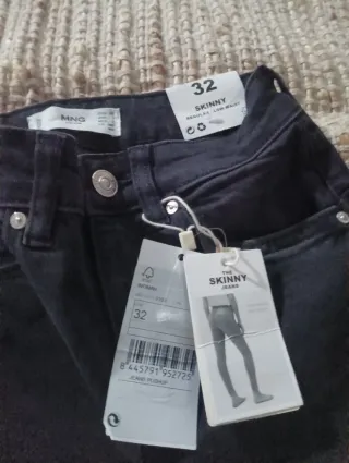 Vaqueros Mango Push-Up Skinny Talla 32 Nuevos