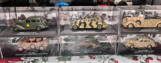 Lote de 15 coches militares escala 1/24 Altaya