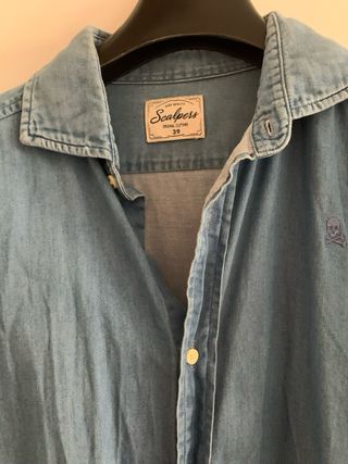 Camisa azul denim Scalpers Talla 39