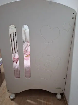 Cuna de madera Mi Cuna blanca
