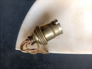 Aplique Alabastro y Bronce Vintage