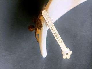 Aplique Alabastro y Bronce Vintage