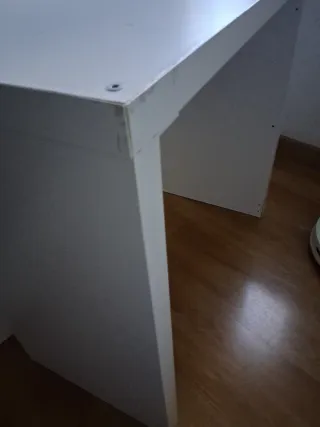 Consola blanca 77x77x39 cm