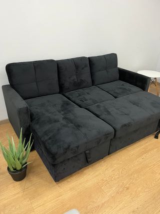 ¡PRECIO IMBATIBLE! Sofá Cama Chaiselongue + Arcón