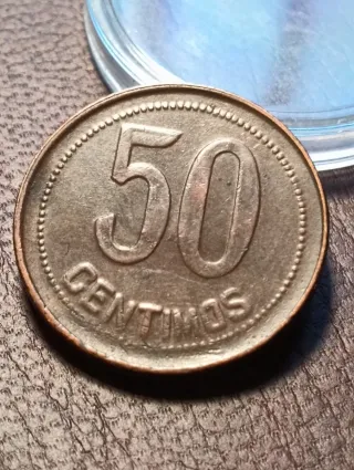 Moneda 50 Céntimos 1937*3*6
