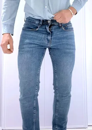 Jeans ajustados lavados