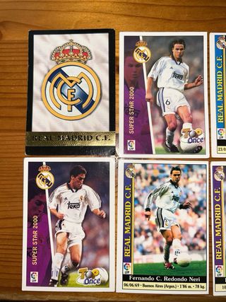 Lote cromos Real Madrid 99/00