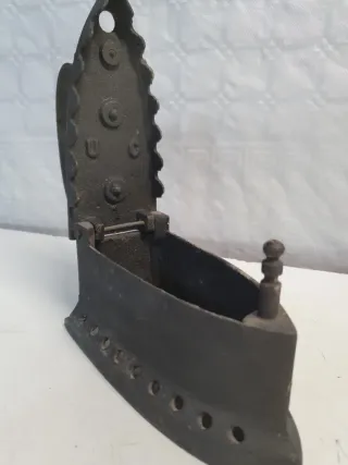 Plancha Antigua Hierro Fundido