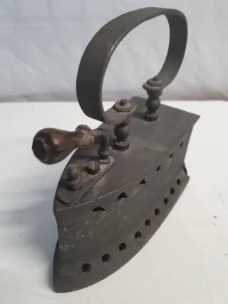 Plancha Antigua Hierro Fundido