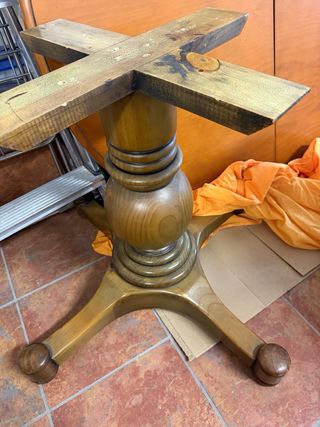 Mesa redonda extensible madera