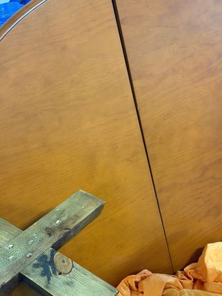 Mesa redonda extensible madera