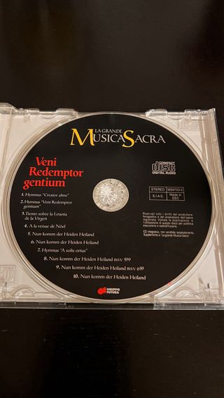 CD Veni Redemptor Gentium Musica Sacra