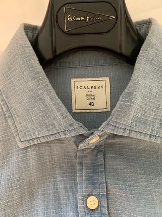 Camisa Scalpers Azul Talla 40.