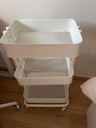 Carro organizador blanco 3 niveles