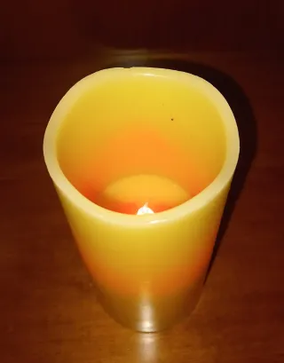 Set 3 Candele LED Color Cera Telecomando