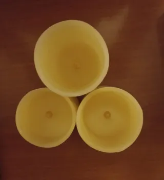 Set 3 Candele LED Color Cera Telecomando