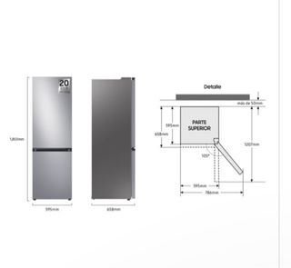 Frigorífico Samsung RB34T602DSA/EF Inox
