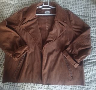 Chaqueta Biker Antelina camel