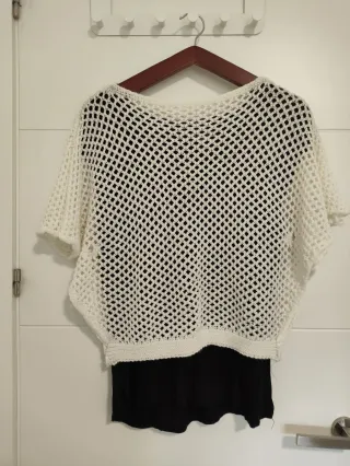 Jersey calado blanco talla 40-42