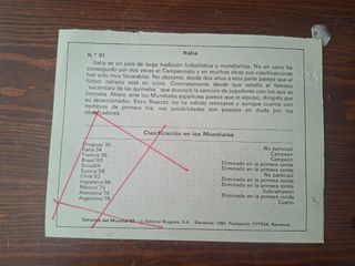 12 Fichas Estrellas Mundial 82