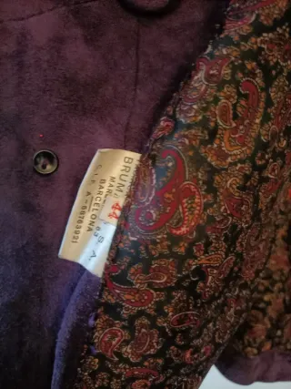 Cazadora ante vintage morada