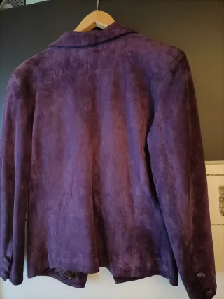 Cazadora ante vintage morada