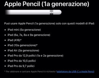 Apple Pencil 1ª Generazione