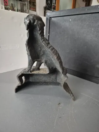 Antiguo sujetapuertas perro hierro fundido