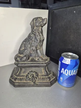 Antiguo sujetapuertas perro hierro fundido