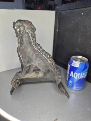 Antiguo sujetapuertas perro hierro fundido