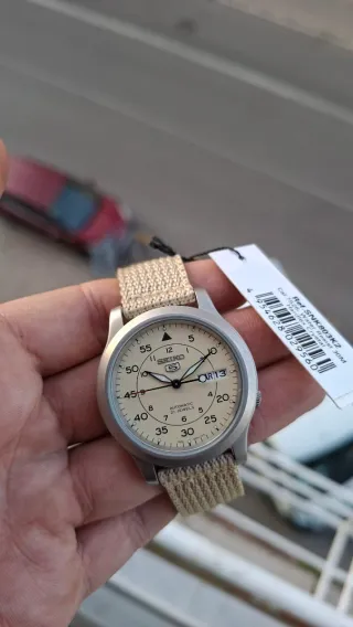 NOS Seiko 5 Sports 7S26 SNK803K2 Automático Beige