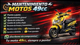 ️️Mantenimiento de motos 49cc a domicilio.