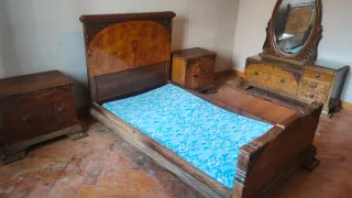 Dormitorio completo vintage madera maciza