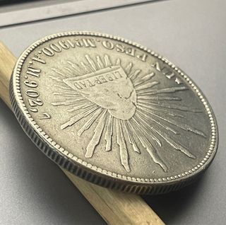 1 Peso México 1900 AM República Mexicana