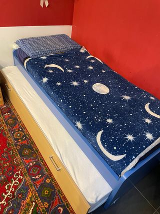 Letto a castello con terzo letto estraibile e cass