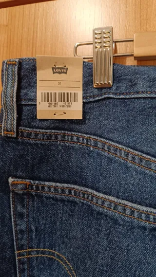 Falda larga vaquera Levi's azul