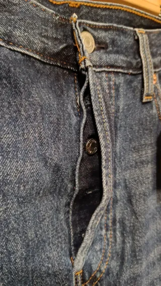 Falda larga vaquera Levi's azul