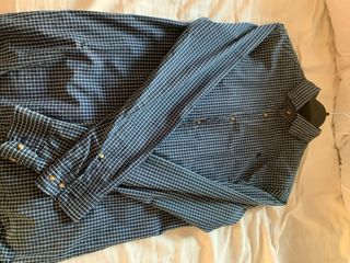 Camisa Scalpers cuadros azul Talla 39