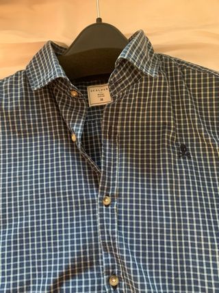 Camisa Scalpers cuadros azul Talla 39