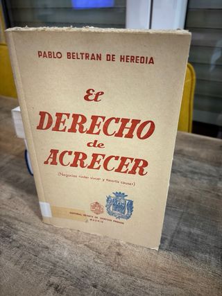 Libro el derecho de acrecer