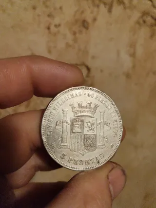 5 Pesetas 1870 España