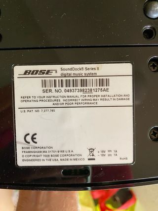 Altavoz Bose Sounddock Series II