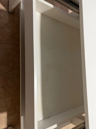 Mesa centro elevable blanca